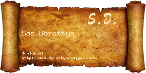 Sas Dorottya névjegykártya