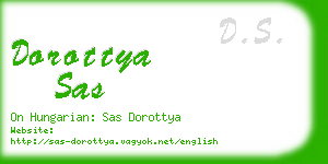 dorottya sas business card